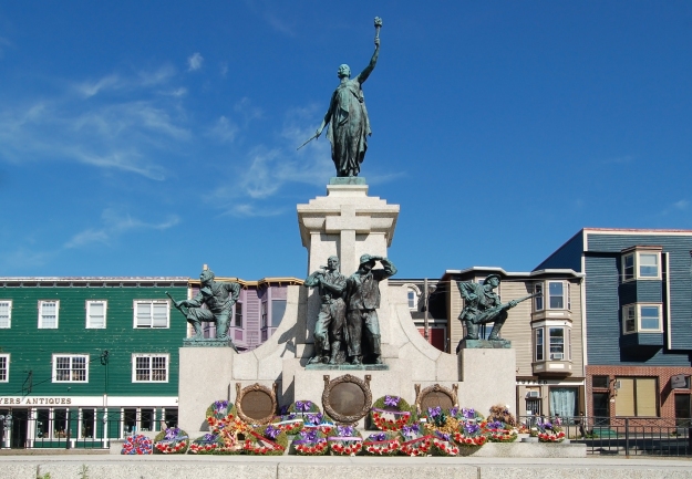 national war memorial in saint john's newfoundland and labrador canada