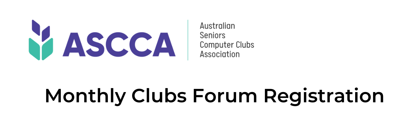 Please register your intention to attend the ASCCA Monthly Clubs Forum Zoom