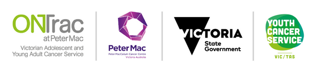 logos for the Victorian AYA Cancer Service and partners