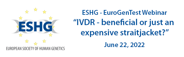ESHG-EuroGenTest Webinar: IVDR Day